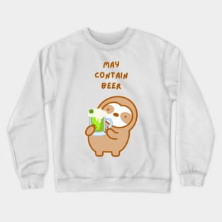 May Contain Beer St. Patrick’s Day Sloth Crewneck Sweatshirt